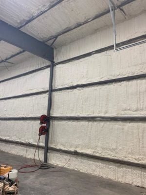 What is Cost for Spraying a 30×50 Metal Building with Closed Cell Foam?